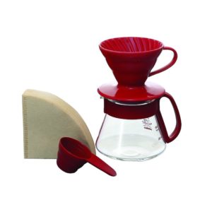 Hario V60-01 Dripper & Pot Set rot