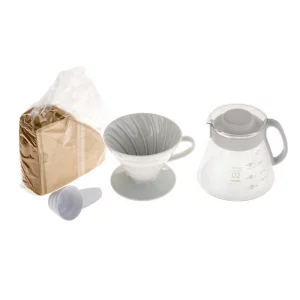 Kaffeezubereitungset V60-02 von Hario in weiss