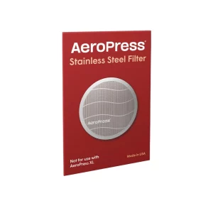 AeroPress Stainless Steel Filter Verpackung Vorderseite